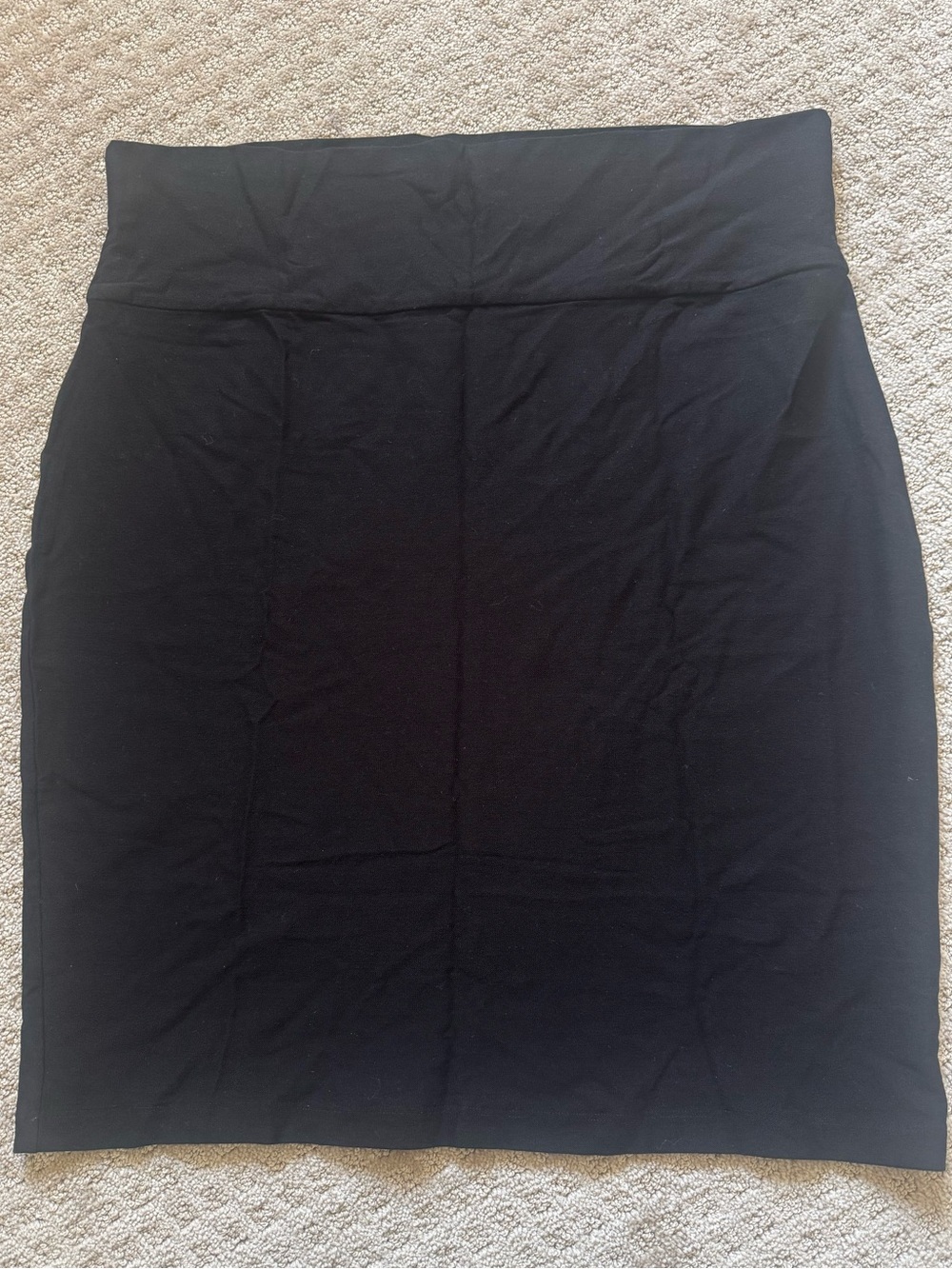 Eileen Fisher Classic Black Pencil Skirt - Sleek Women's Workwear viscose knit